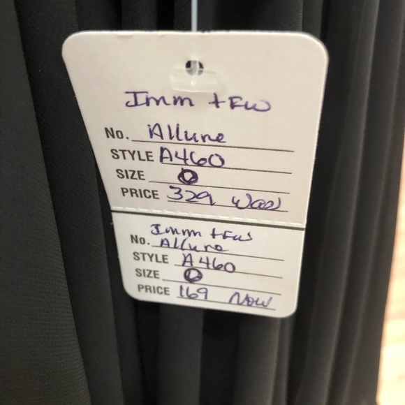 Allure Formal Short Dress Black with multicolored stones size 0 - Picture 6 of 8